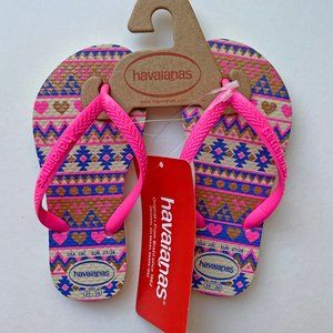 NWT Havaianas Kids Flip Flops